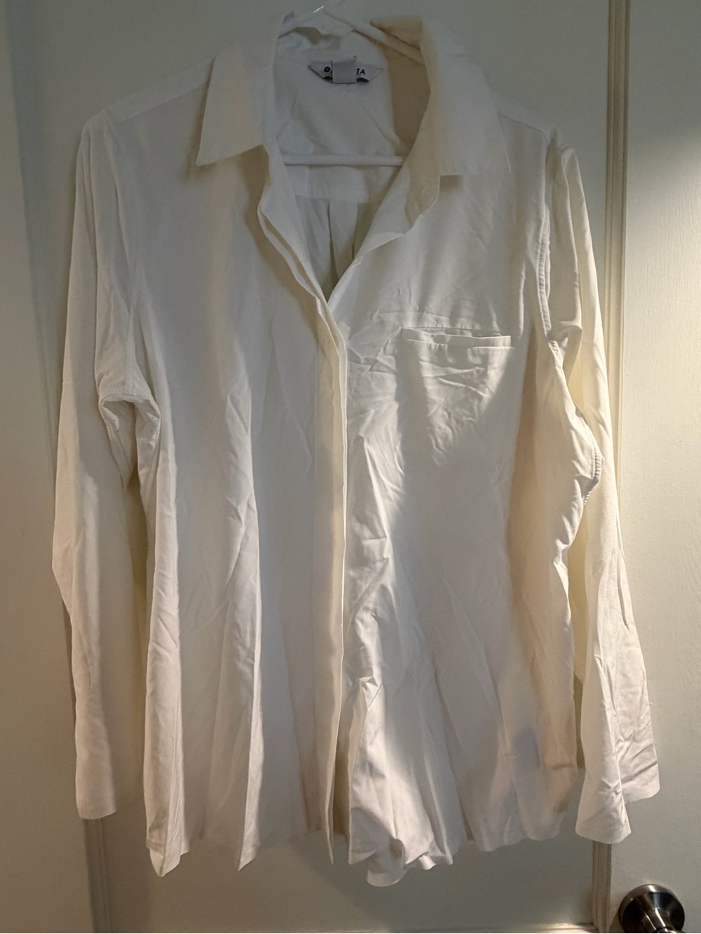 Athleta Cream Button-Down Shirt